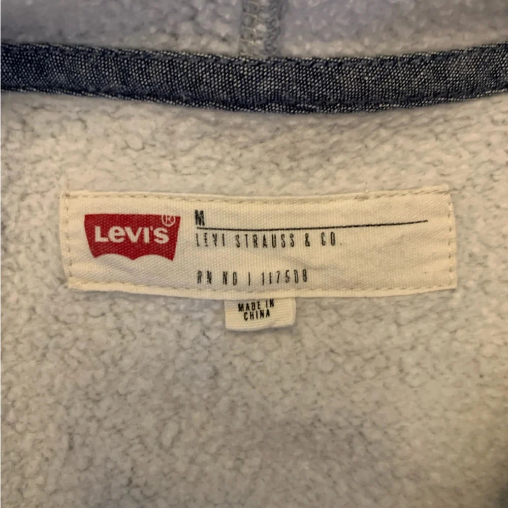 Levi’s gray hooded embossed sweatshirt, hoodie - Picture 8 of 9